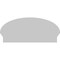 Ekena Millwork Elliptical 3 Spoke Architectural Grade PVC Combination Pediment, 32"W x 14-7/8"H x 2-3/4"P PEDPC032X150ELL03 - alternate 3